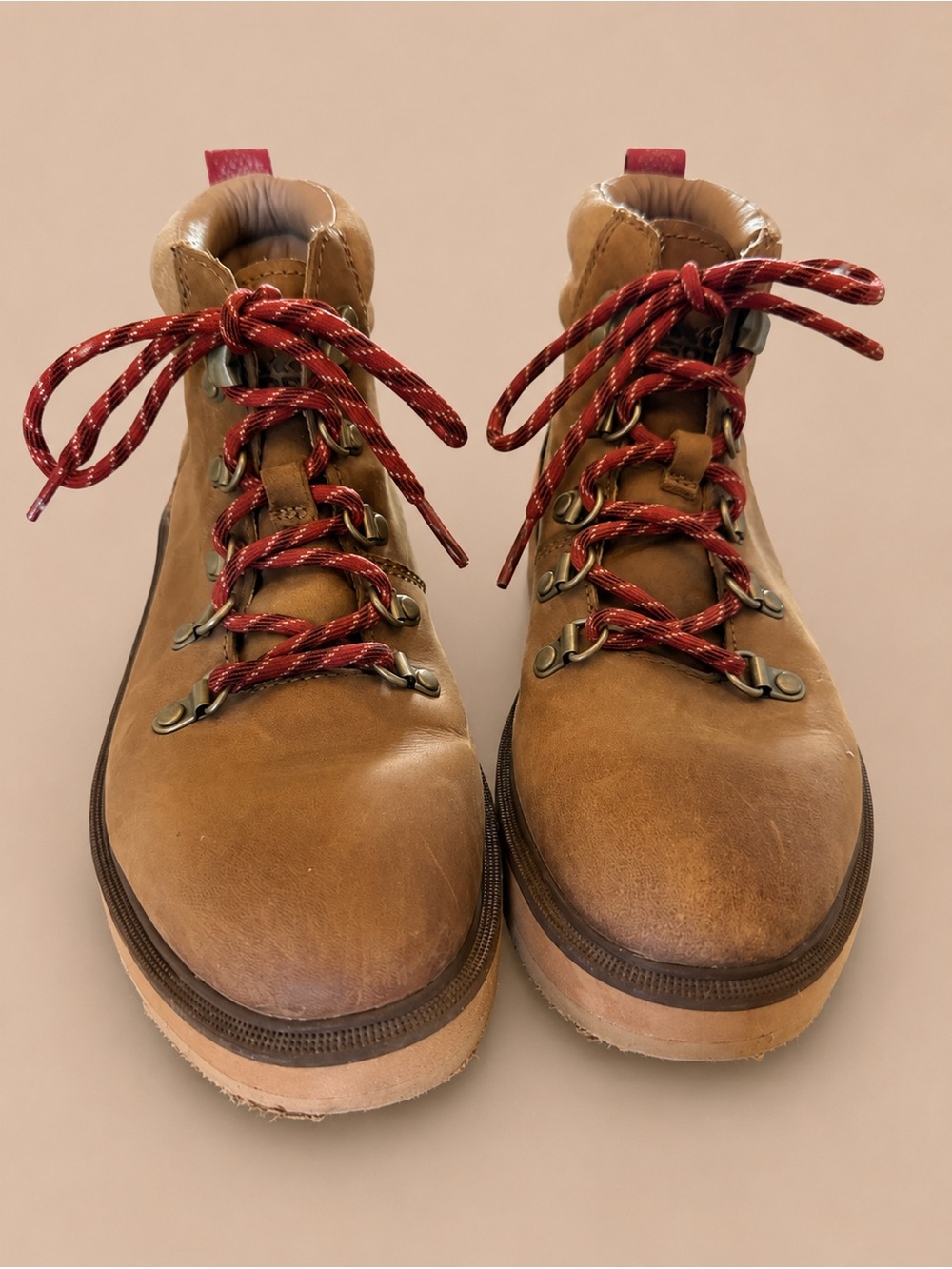 SOREL Brown Leather Waterproof Hiker Boots Women’s Size 6.5
